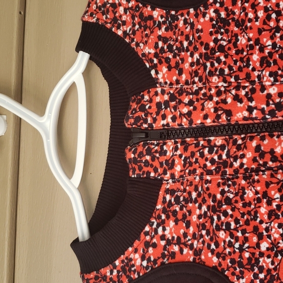 Rebecca Minkoff | Sara Ditsy Floral Sweater 1/4 zip - Picture 5 of 9